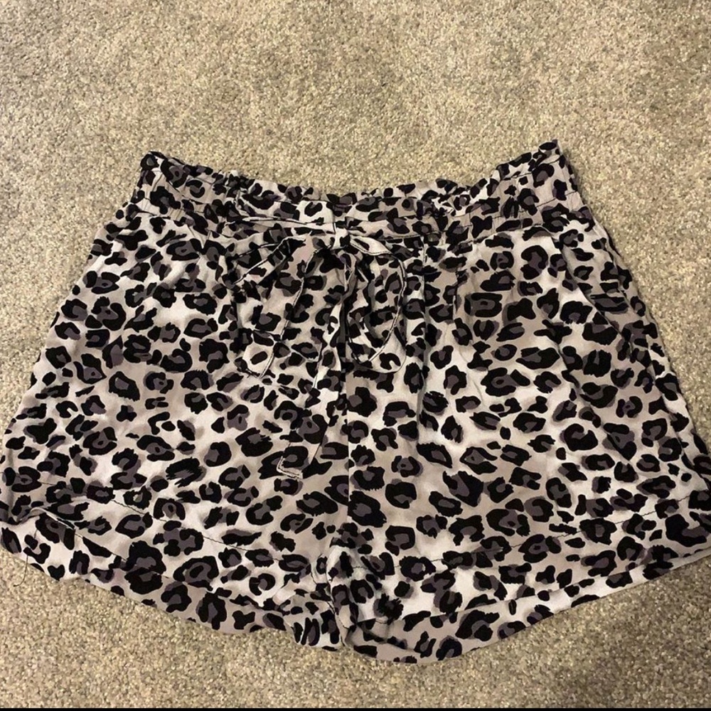 cheetah palazzo shorts